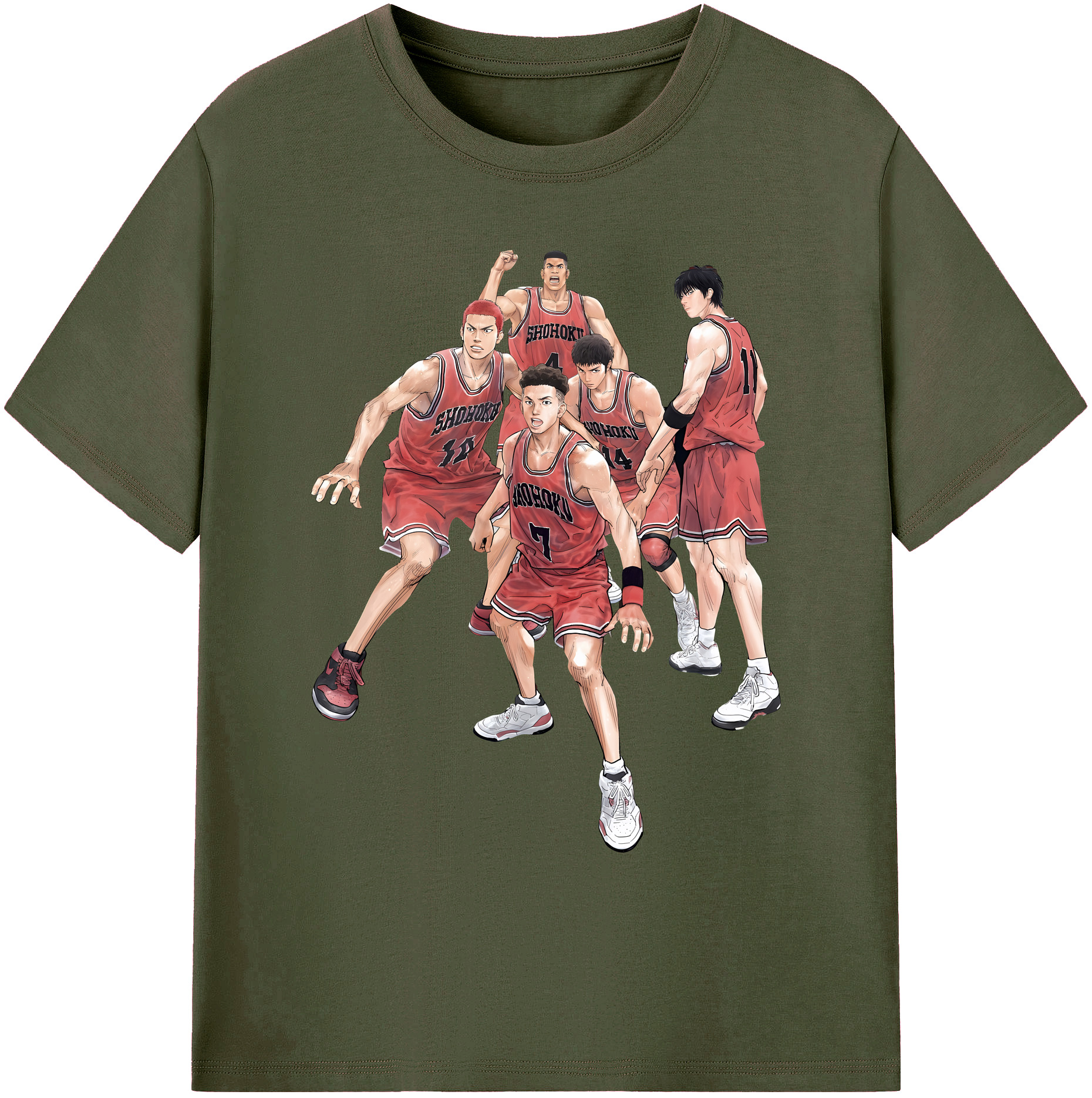 （画像用） SLAM DUNK／スラムダンク 綿100％ メンズ半袖Tシャツ｜肌触りやわらか＆通気性